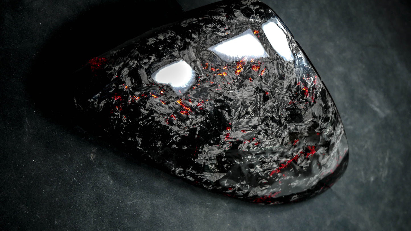 Coques de rétroviseur en carbone forgé – Golf 7 - fabriqué main en France
