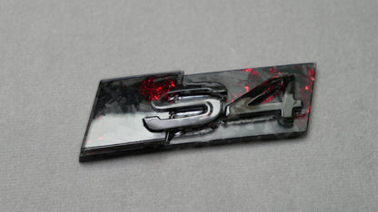 Badge en carbone forgé pour l'avant et l'arrière, fabriqué à la main pour S1, S2, S3, S4, S5, S6, S7, S8