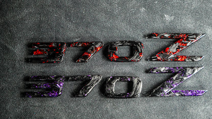 Badge 370z / 350z – Carbone Forgé, Fabrication Artisanale